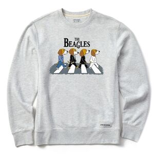 Life is Good Men's The Beagles Simply True Crew Classic Fit NWOT Crewneck Large